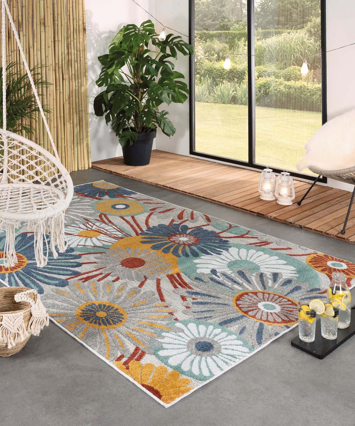Boho&me Buitenkleed bloemen - Verano multi - 160x240 cm
