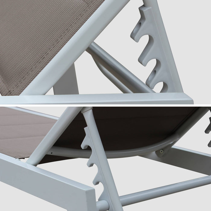 sweeek - Ligbed van aluminium en textileen