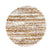 Boho&me Rond hoogpolig vloerkleed strepen Artisan - wit|multi - 200 cm