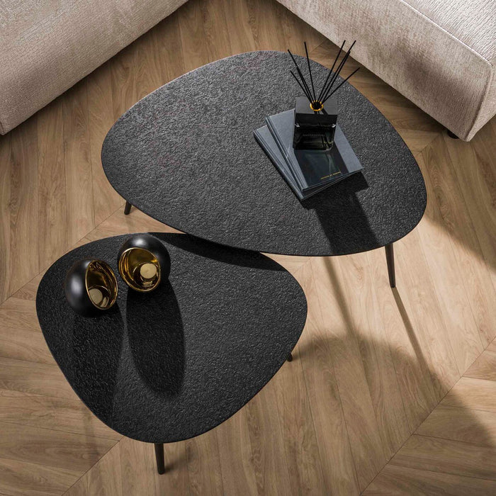 Fraaai - Lazio salontafel driehoekig grijs | set van 2