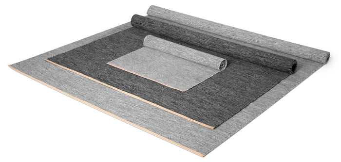 Björk vloerkleed medium donkergrijs 80x250