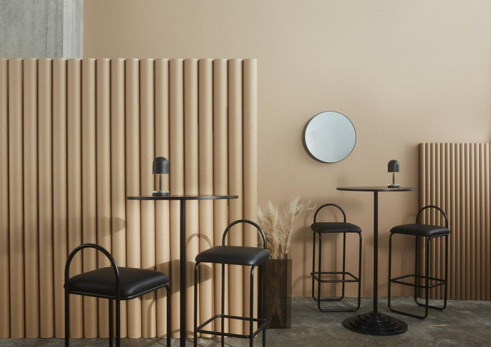 Circum spiegel Ø50 transparant|zwart