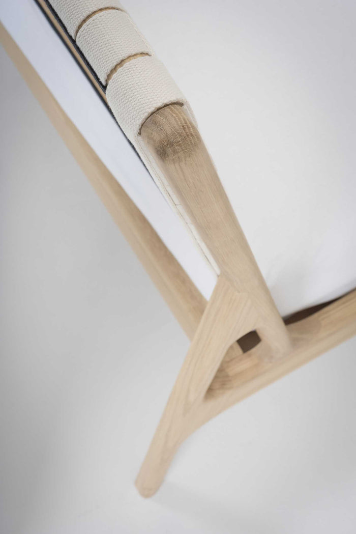 Fawn bed 180x200 cotton webbing blue