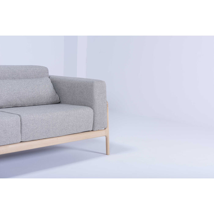 Fawn sofa 2-zits whitewash Dakar Leather Stone