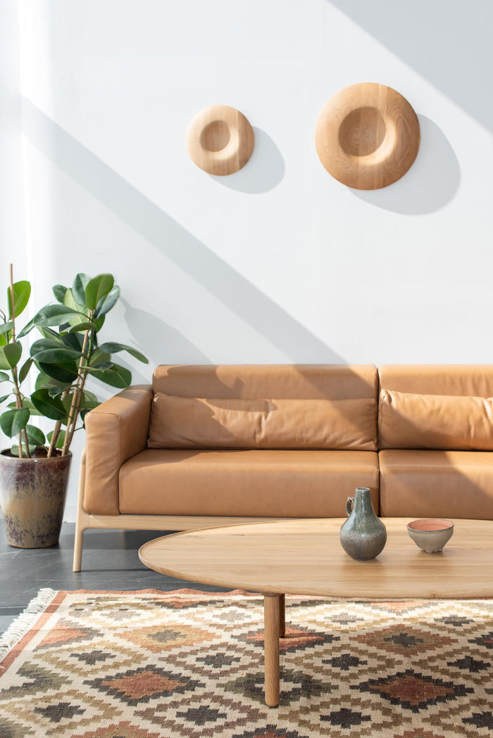 Fawn sofa 3-zits Dakar Leather Whiskey