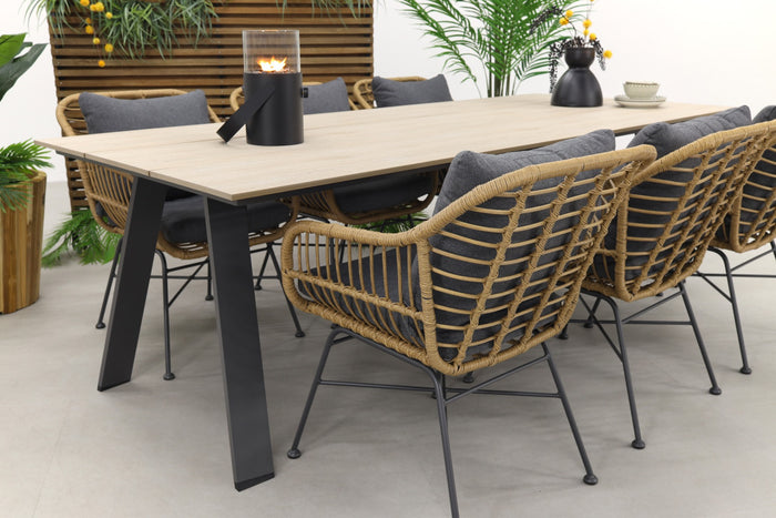 Garden Impressions Margriet natural|Nevada 240x100 cm. tuinset