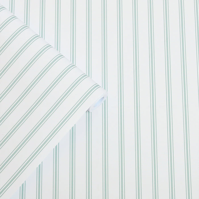 Laura Ashley Farnworth Stripe Behang - Streep - 10mx52cm - Groen