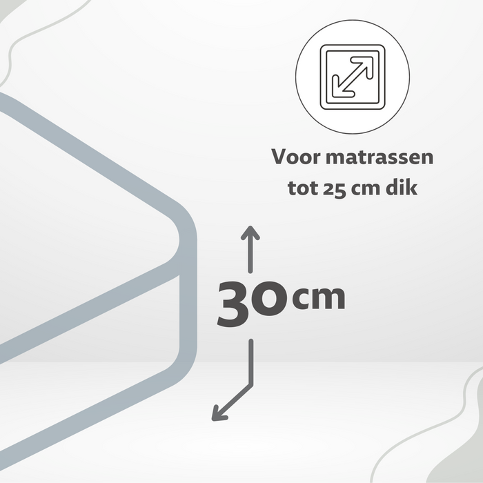 Ten Cate Katoensatijnen Hoeslaken - 160x200 - Licht Blauw