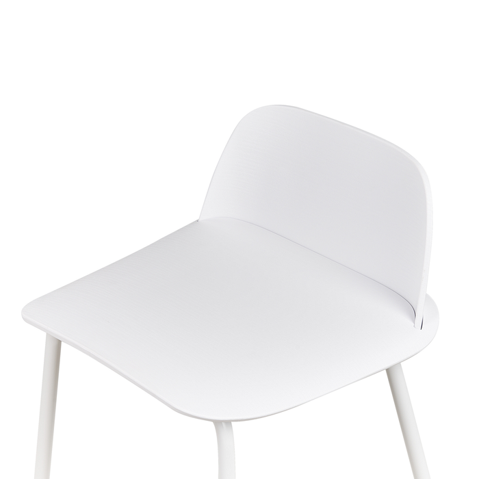 Beliani - MORA - Barkruk set van 4 - Wit - Synthetisch