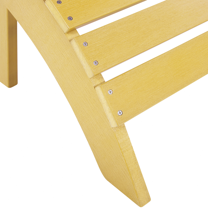 Beliani - ADIRONDACK - Voetenbank - Geel - Kunsthout