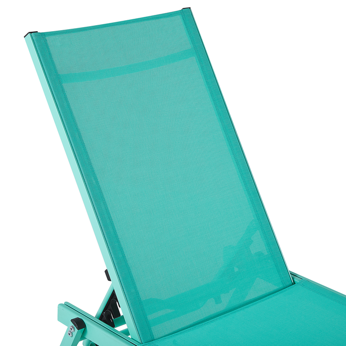 Beliani - PORTOFINO - Strandstoel - Groen - Aluminium