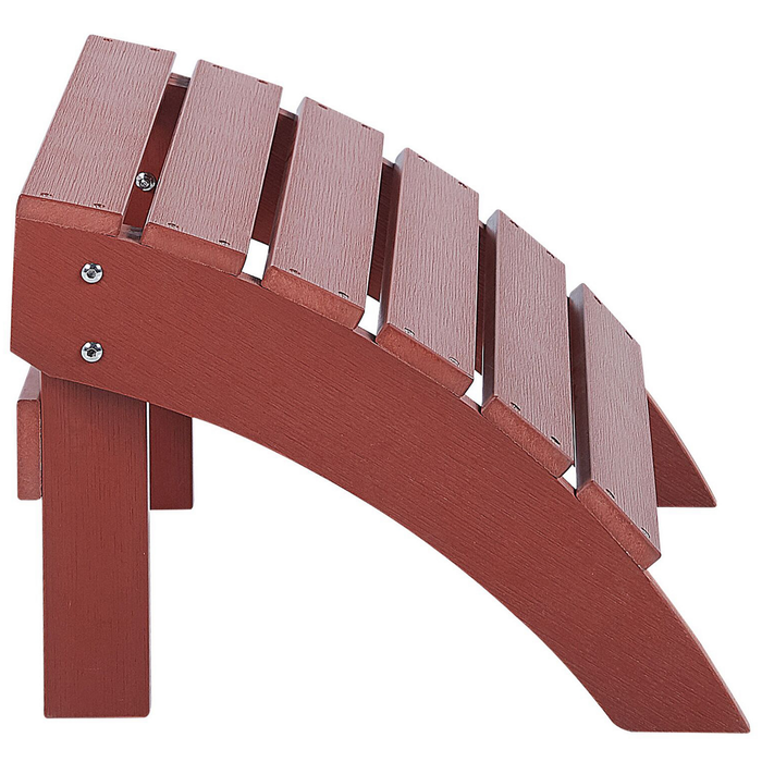 Beliani - ADIRONDACK - Voetenbank - Rood - Kunsthout