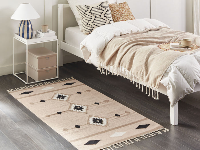 Beliani - BERDIK - Vloerkleed - Meerkleurig - 80 x 150 cm - Katoen