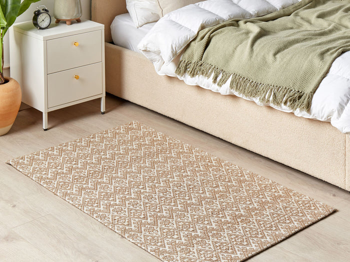Beliani - ATIMA - Jute vloerkleed - Beige - 80 x 150 cm - Jute