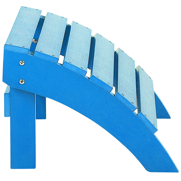 Beliani - ADIRONDACK - Voetenbank - Blauw - Kunsthout