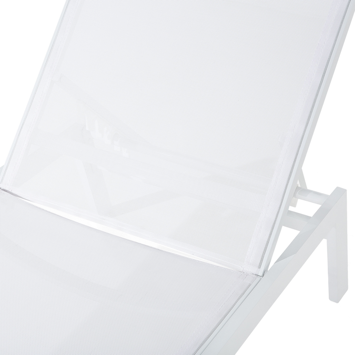 Beliani - CATANIA - Strandstoel - Wit - Aluminium