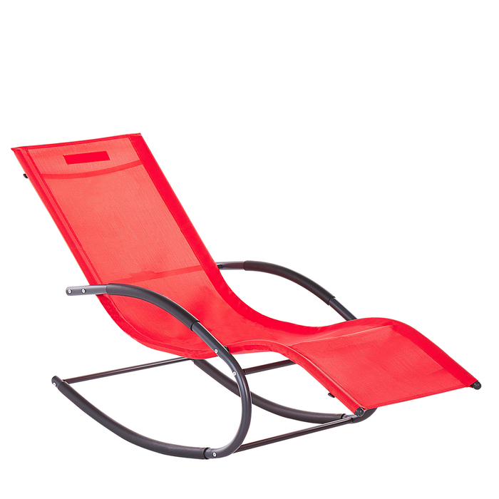 Beliani - CARANO II - Strandstoel - Rood - Staal