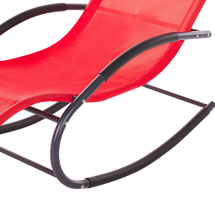 Beliani - CARANO II - Strandstoel - Rood - Staal