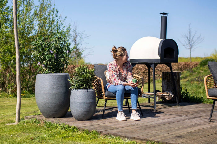 Capi Europe - Vaas elegant deluxe Granite - Zwart - 43x50