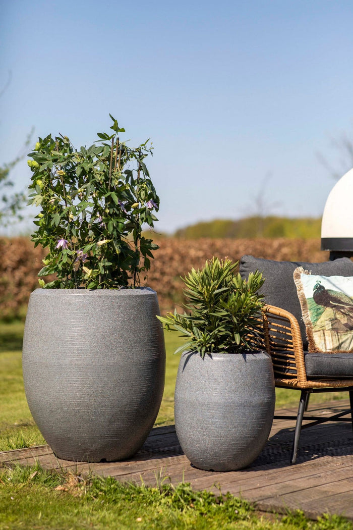 Capi Europe - Vaas elegant deluxe Granite - Zwart - 43x50