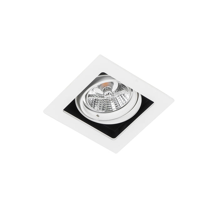 QAZQA Vierkante inbouwspot wit verstelbaar - Artemis 70