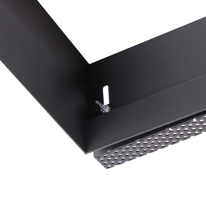 QAZQA Set van 6 inbouwspots zwart GU10 AR111 trimless 2-lichts -