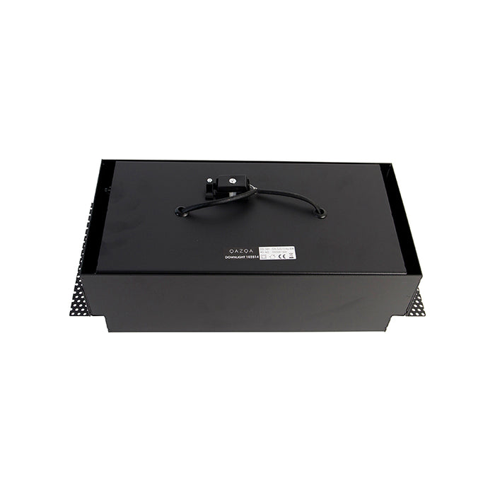 QAZQA Inbouwspot zwart GU10 AR111 Trimless 2-lichts - Oneon Honey