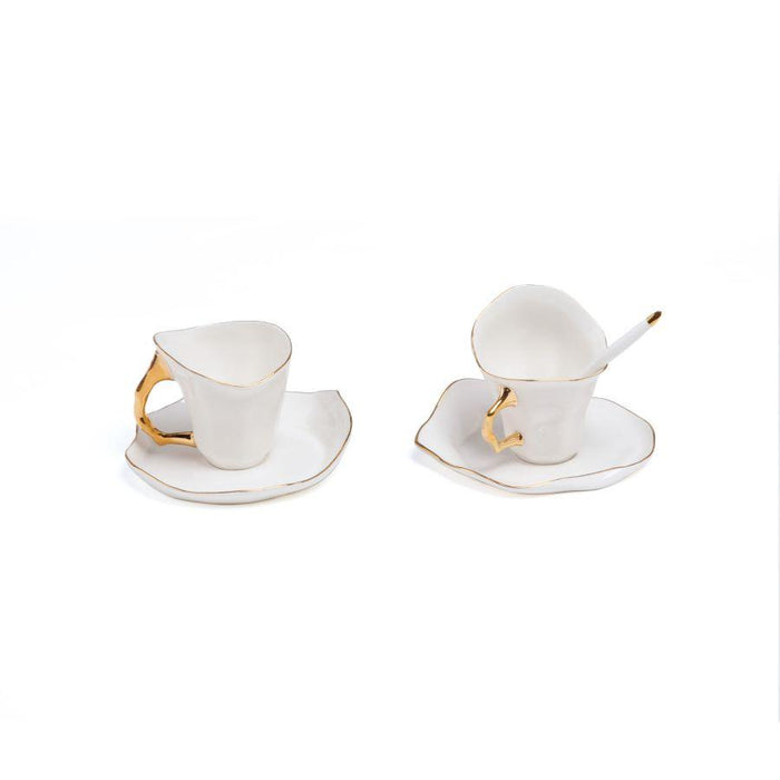 Seletti Meltdown Coffee kop en schotel set van 2