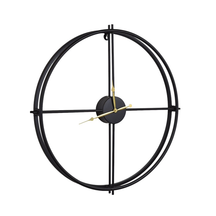 LOFT42 Ben Wandklok - Zwart - Metaal - 60x6