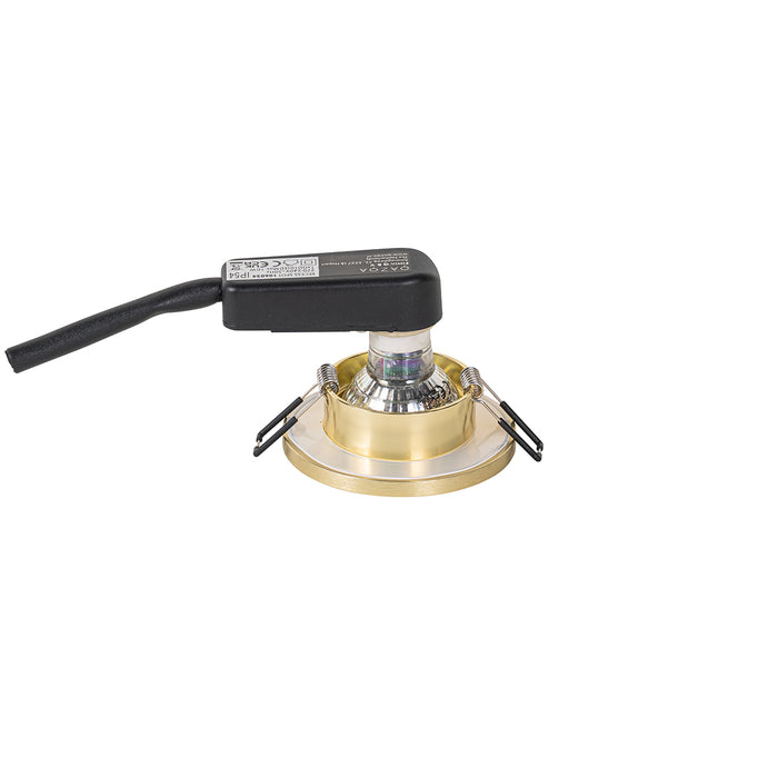 QAZQA Moderne badkamer inbouwspot goud IP54 - Shed Honey