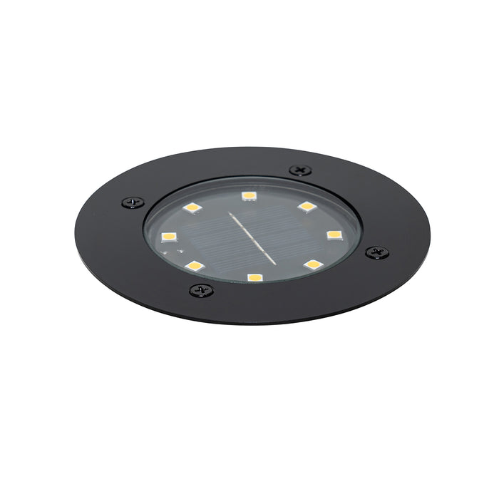 QAZQA Set van 6 grondspots zwart incl. LED IP65 Solar - Terry