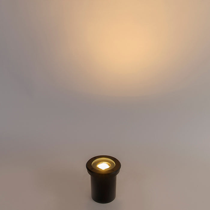 QAZQA Moderne buiten grondspot zwart verstelbaar IP65 - Delux