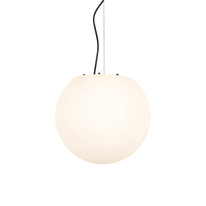 QAZQA Moderne buiten hanglamp wit 35 cm IP44 - Nura
