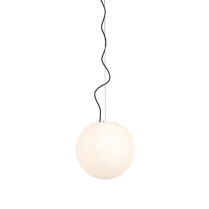 QAZQA Moderne buiten hanglamp wit 35 cm IP44 - Nura
