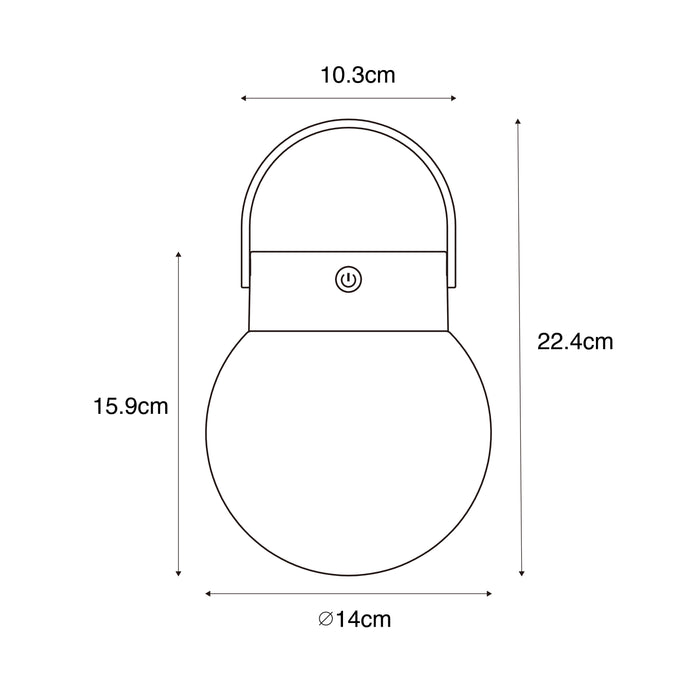 QAZQA Buiten hanglamp zwart incl. LED 3-staps dimbaar solar -