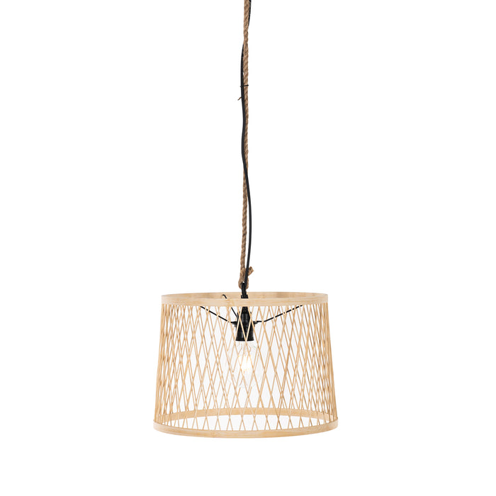 QAZQA Landelijke buiten hanglamp rotan 40 cm - Calamus
