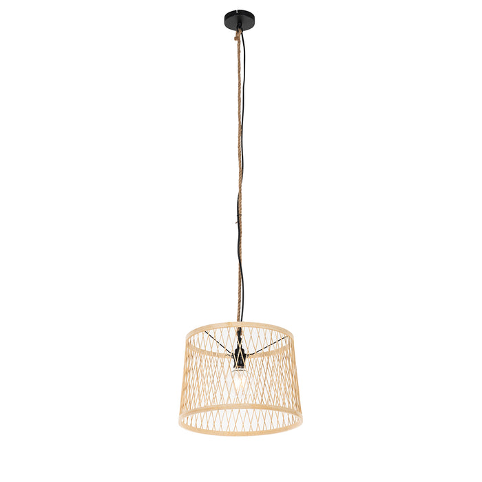 QAZQA Landelijke buiten hanglamp rotan 40 cm - Calamus
