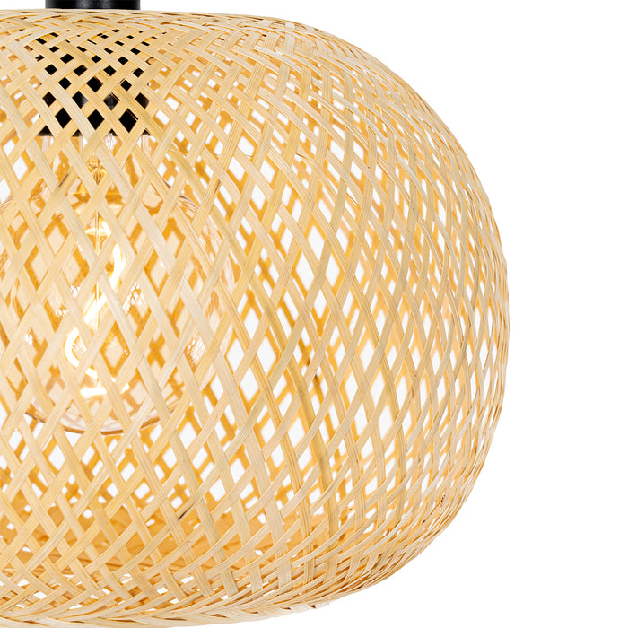 QAZQA Oosterse buiten hanglamp bamboe 3-lichts IP44 - Rafael
