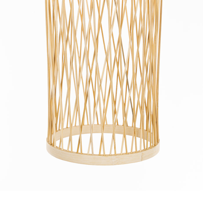 QAZQA Landelijke buiten hanglamp rotan 25 cm - Calamus