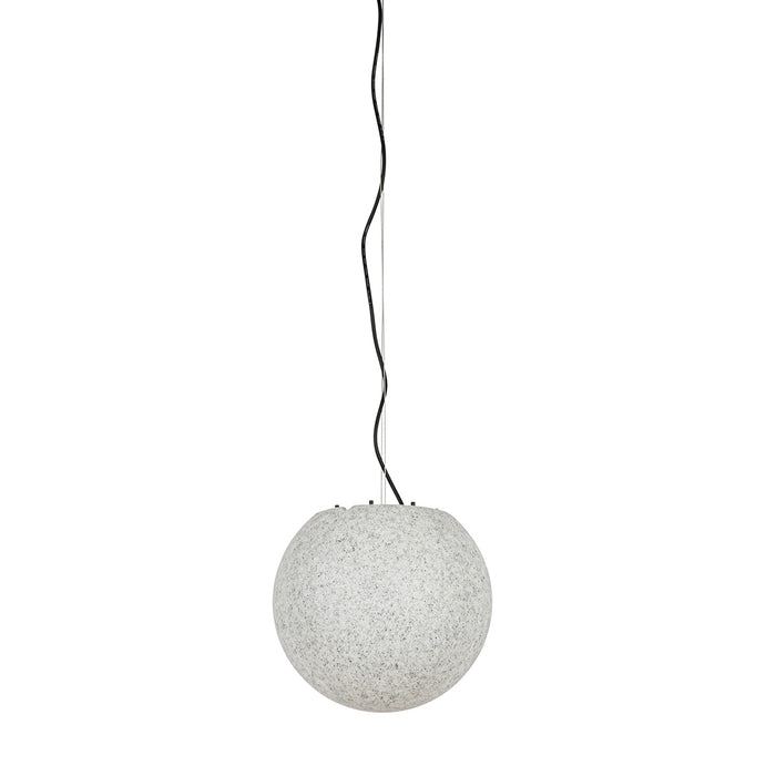 QAZQA Moderne buiten hanglamp grijs 35 cm IP44 - Nura