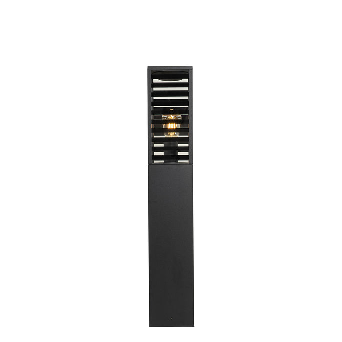 QAZQA Moderne staande buitenlamp zwart 80 cm IP44 - Reims