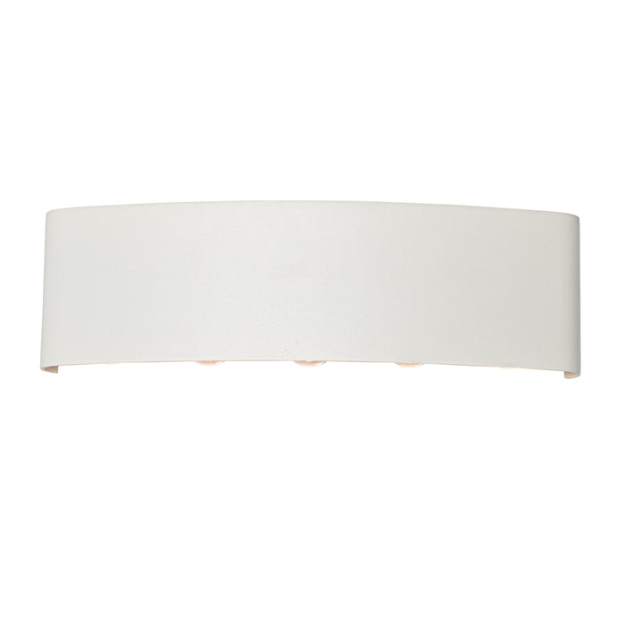 QAZQA Buiten wandlamp wit incl. LED 10-lichts IP54 - Silly