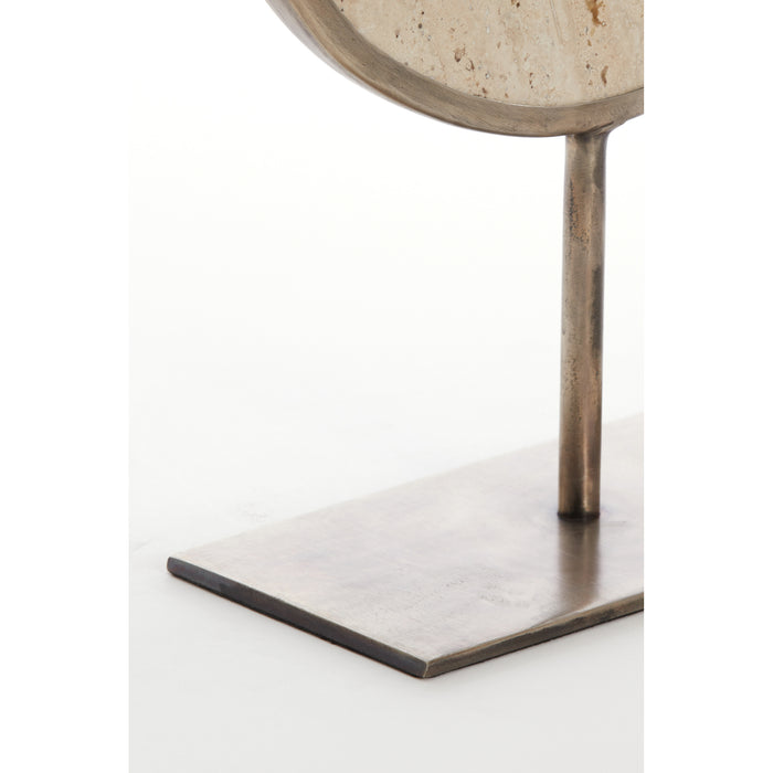 Light&living Ornament op voet 25,5x10x38,5 cm MORENO zand travertin