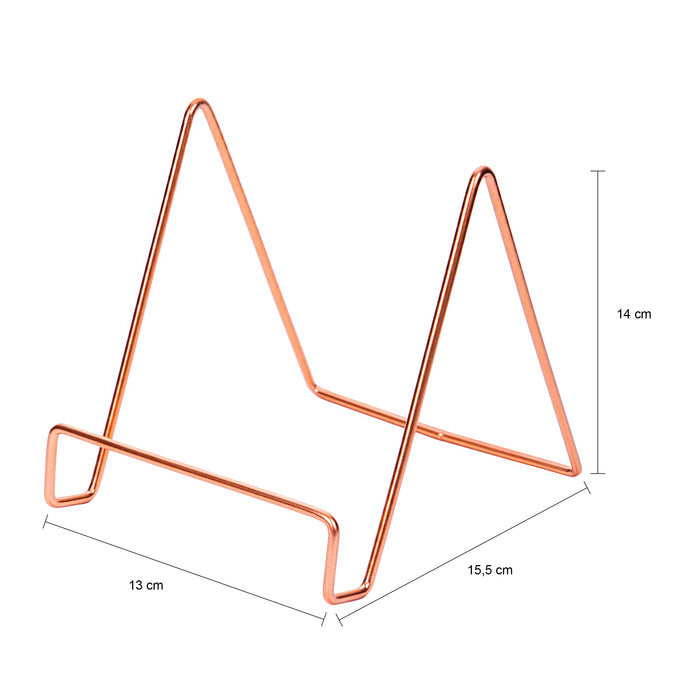 QUVIO Boekenstandaard metaal - Rosegoud