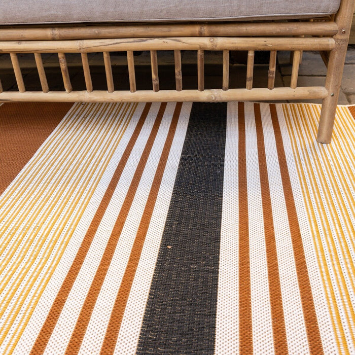 Buitenkleed Nariox donkerbruin|lichtbruin|zwart - 200 x 290 cm (L)