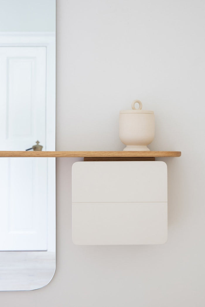 Umage One More Look Wandspiegel met Plank - Pearl White