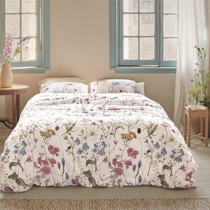 Ariadne At Home Bloom Dekbedovertrek 200 x 200/220 cm - Wit