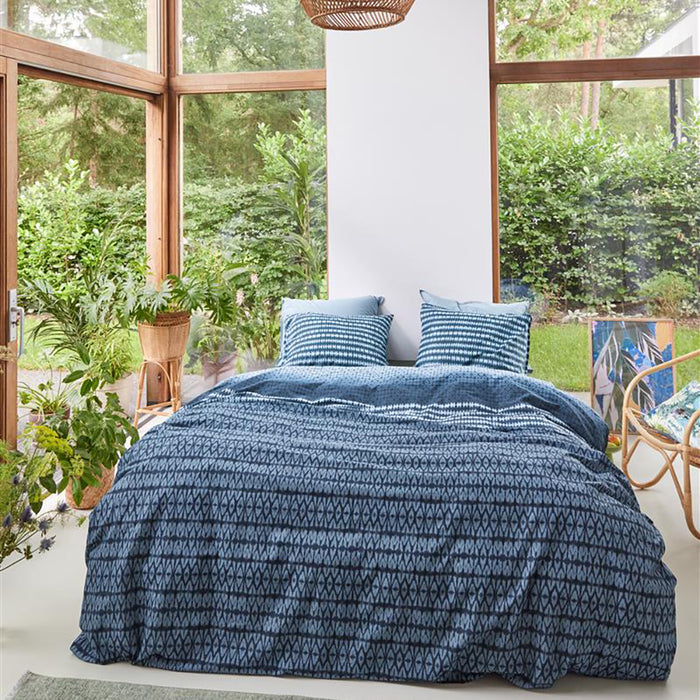Beddinghouse Yori Dekbedovertrek 200 x 200/220 cm - Blauw