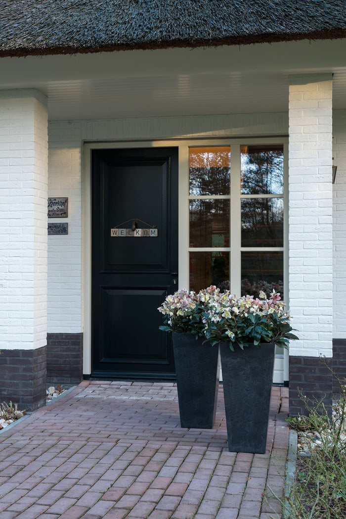 Artstone Vaas Ella - 26x49 - Zwart