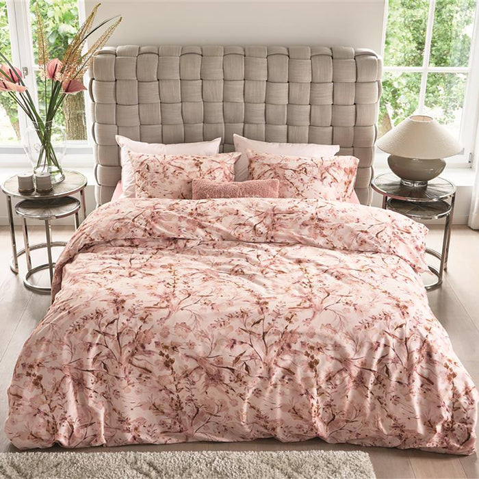 Rivièra Maison Blushing Blooms Dekbedovertrek 240 x 200/220 cm - Roze
